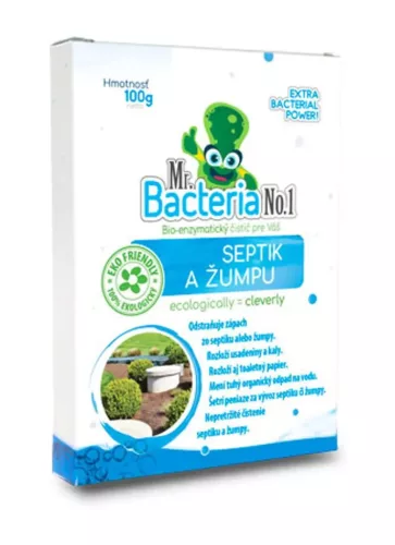 Mr. Bacteria No.1 - Biológiai szennyvízkezelő, emésztőgödör tisztító készítmény - 100 g