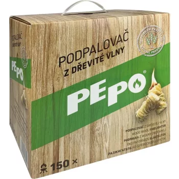 PE-PO természetes faforgács gyújtó - 150 db