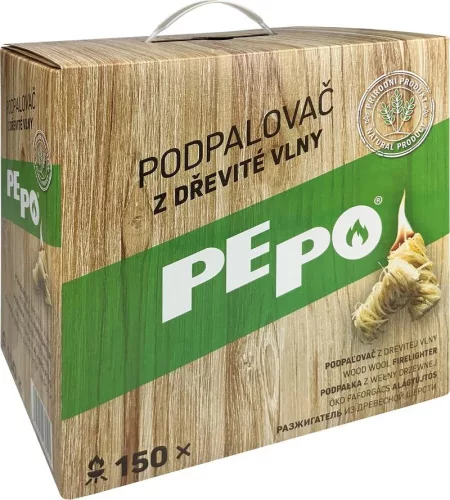 PE-PO természetes faforgács gyújtó - 150 db