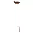 Esschert Design Leszúrható öntöttvas madáretető és itató , 77 cm