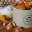 Esschert Design Fém konyhai zöldhulladék, komposzt tároló - 6,3 literes