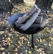 Esschert Design Fém tűzrakó tál állvánnyal, 50 cm átmérőjű