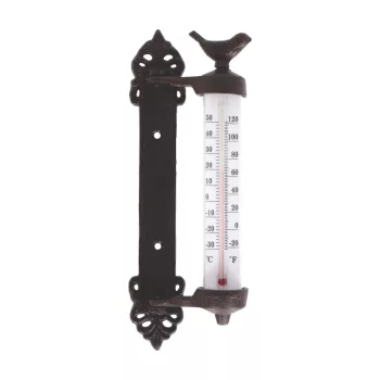   Esschert Design madaras öntöttvas kültéri hőmérő, 27 cm
