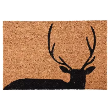   Esschert Design Szarvasos kókuszrost lábtörlő, 60 x 40 cm