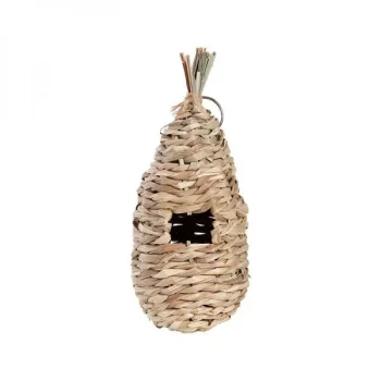   Esschert Design Fészkelőkas tengeri fűből - ökörszemnek, vörösbegynek - 24 cm