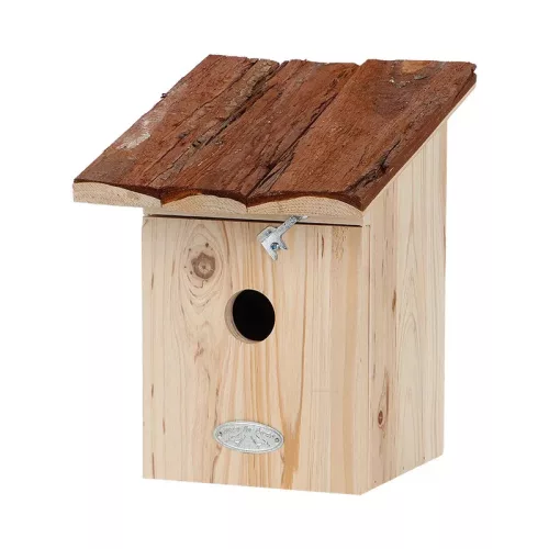 Esschert Design Madárház, madárodú fakéreg tetővel, széncinegének (kifutó)
