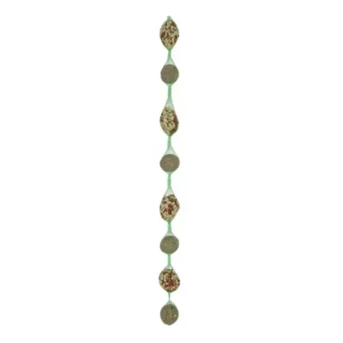 Esschert Design Felakasztható madáreleség lánc hálóban, 8 részes, 102 cm